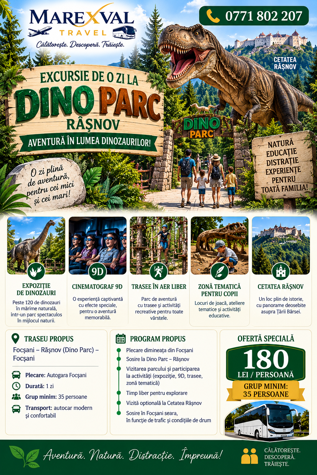 Dino Parc Râșnov – Aventură cu dinozauri