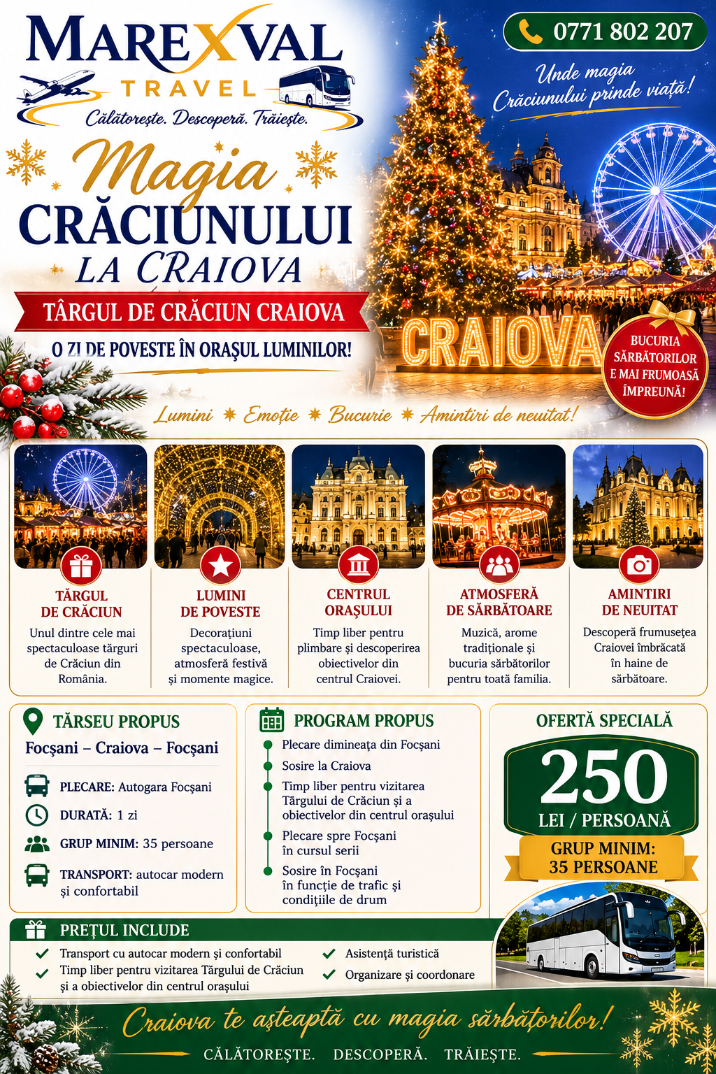 Magia Crăciunului – Târgul de Crăciun Craiova