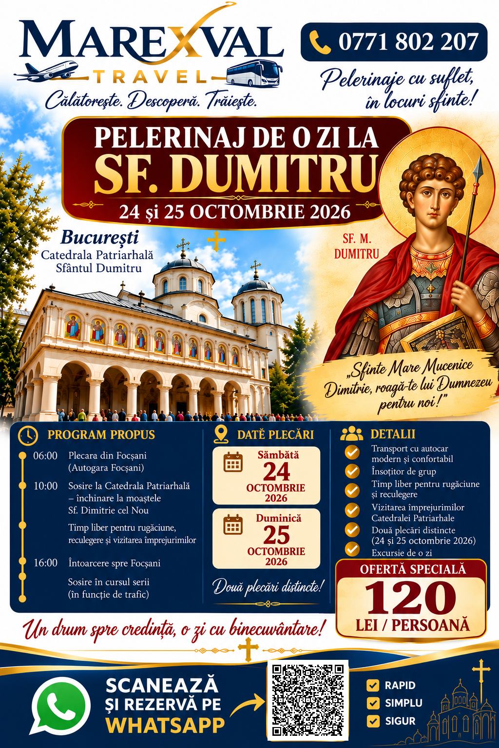 Sfântul Dumitru – Pelerinaj la București